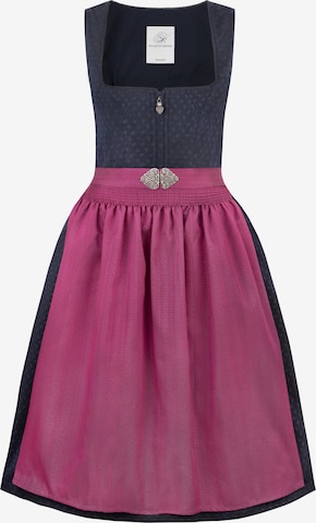 STOCKERPOINT Dirndl 'Beth' in Blauw: voorkant