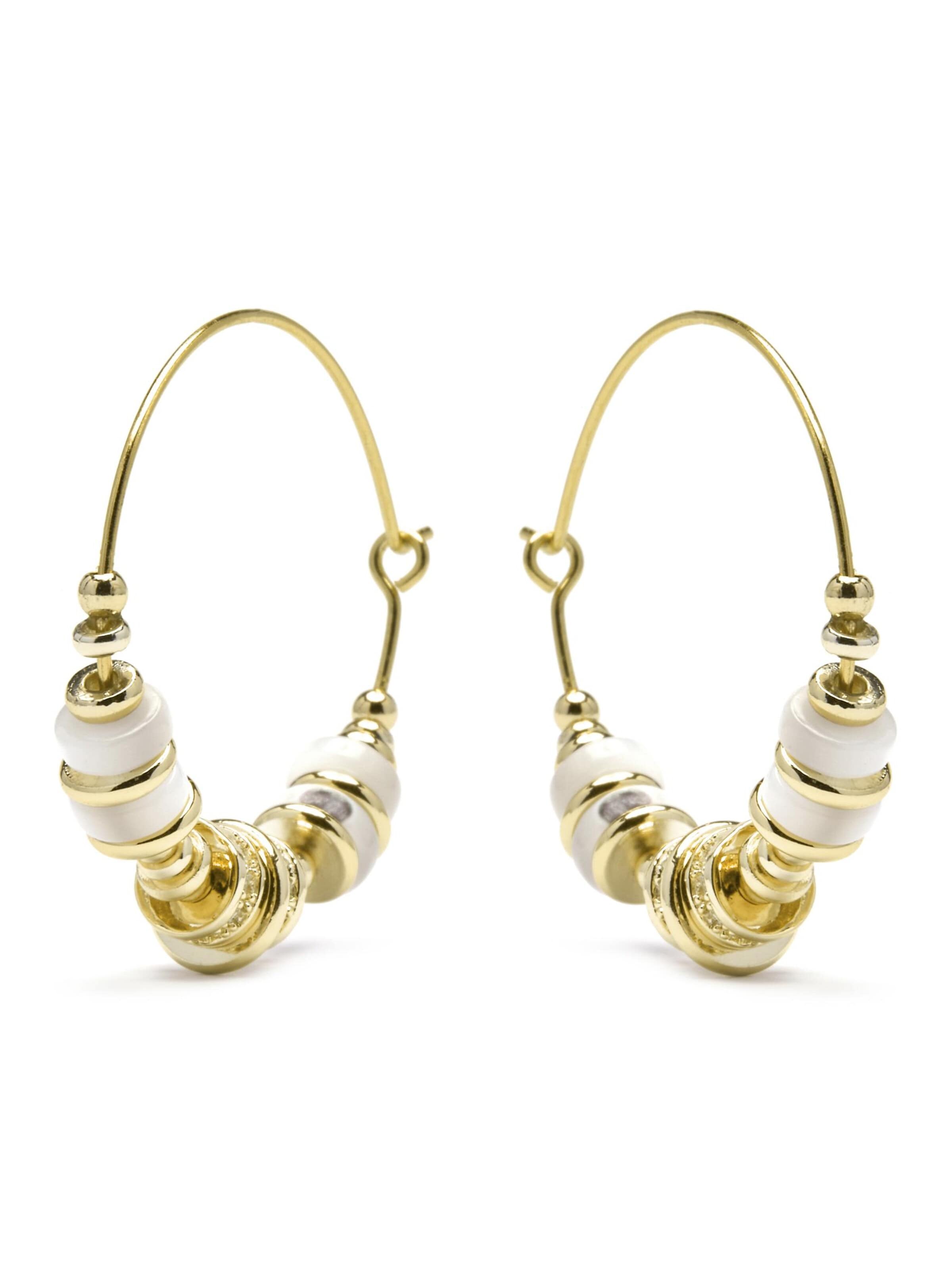 Luxenter Earrings 'Darkba' in Gold: front