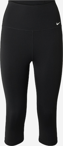 NIKE Skinny Workout Pants 'One' in Black: front
