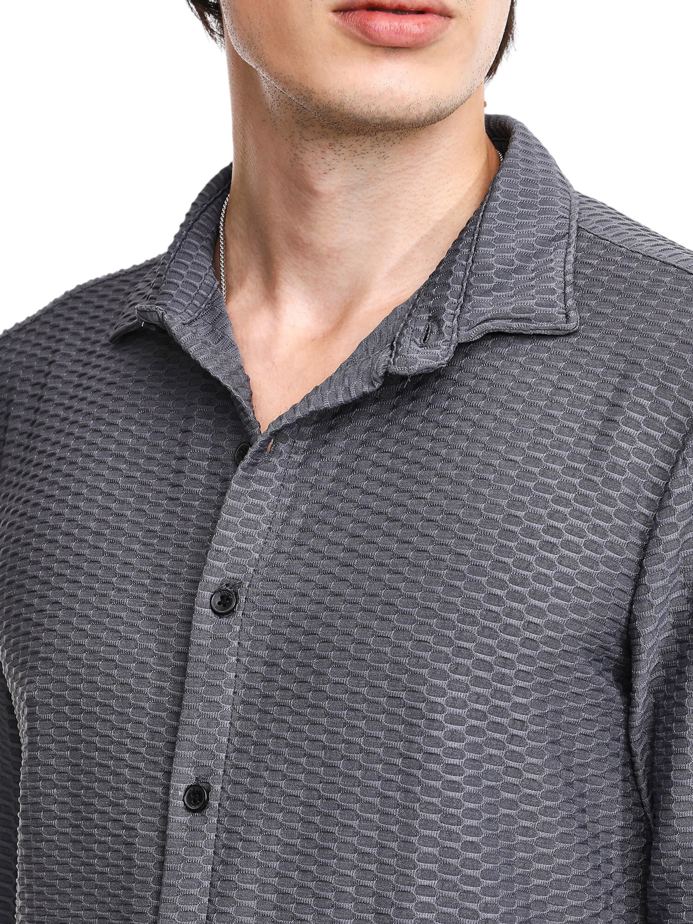 Campus Sutra Regular fit Πουκάμισο ' Wendy ' σε γκρι