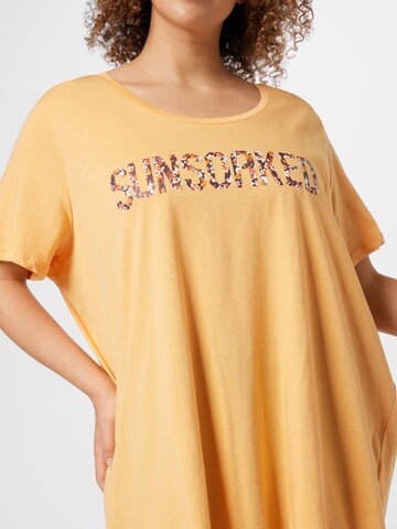 Zizzi Shirt 'VVERA' in Oranje