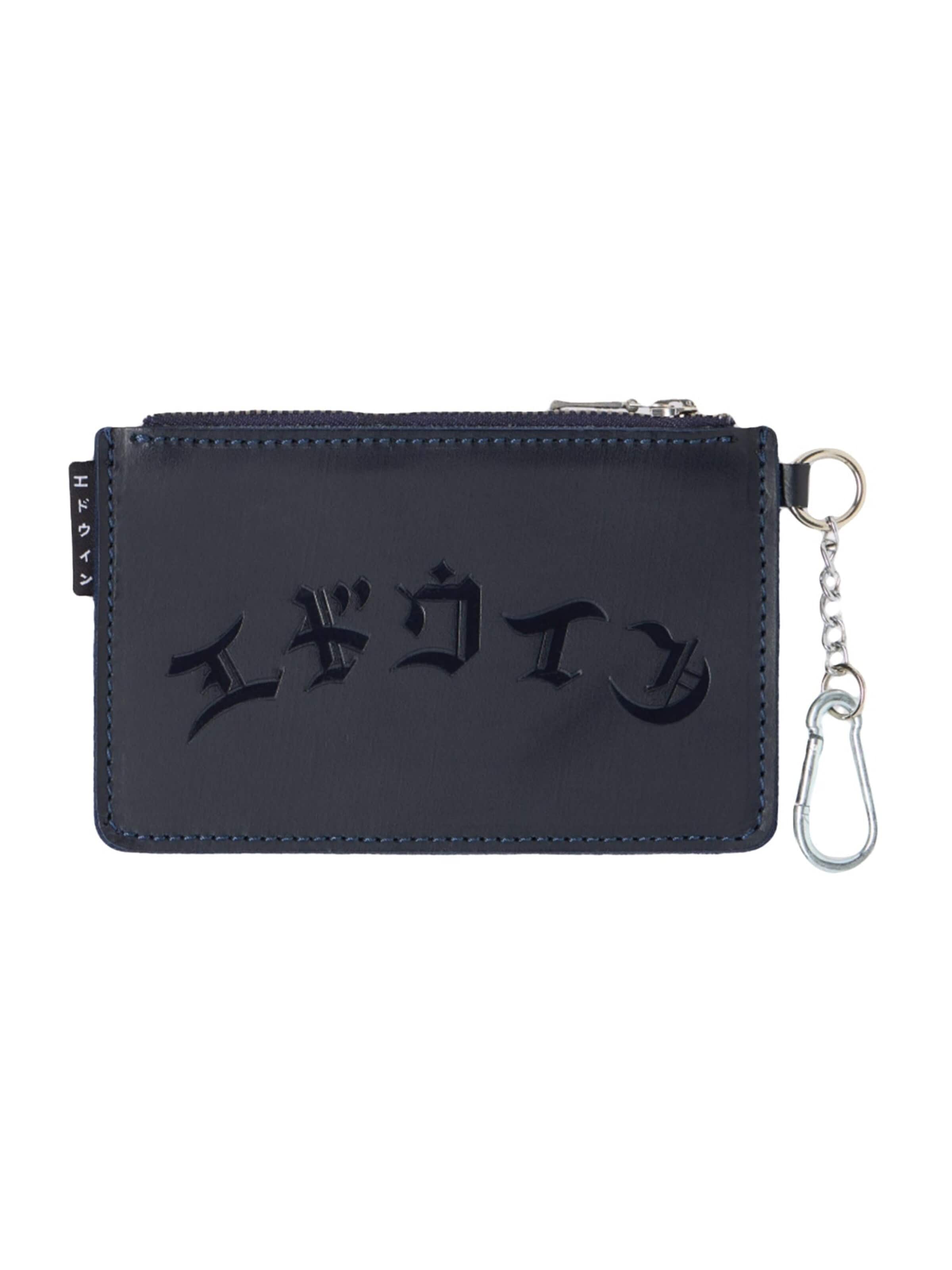 EDWIN Tegnebog 'POUCH LEATHER NAVY' i blå: forside