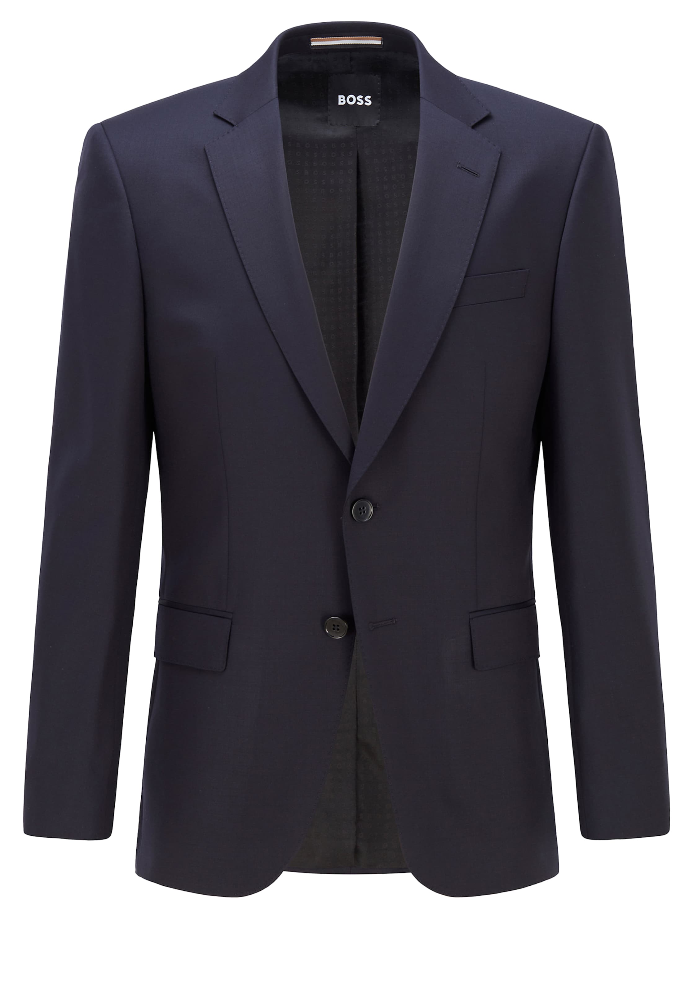 BOSS Slim Fit Businesshemd in Blau: Vorderseite