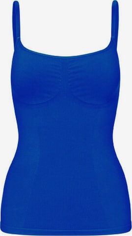 Lykkeland Atelier Shapingtop 'Second Skin' in Blauw: voorkant