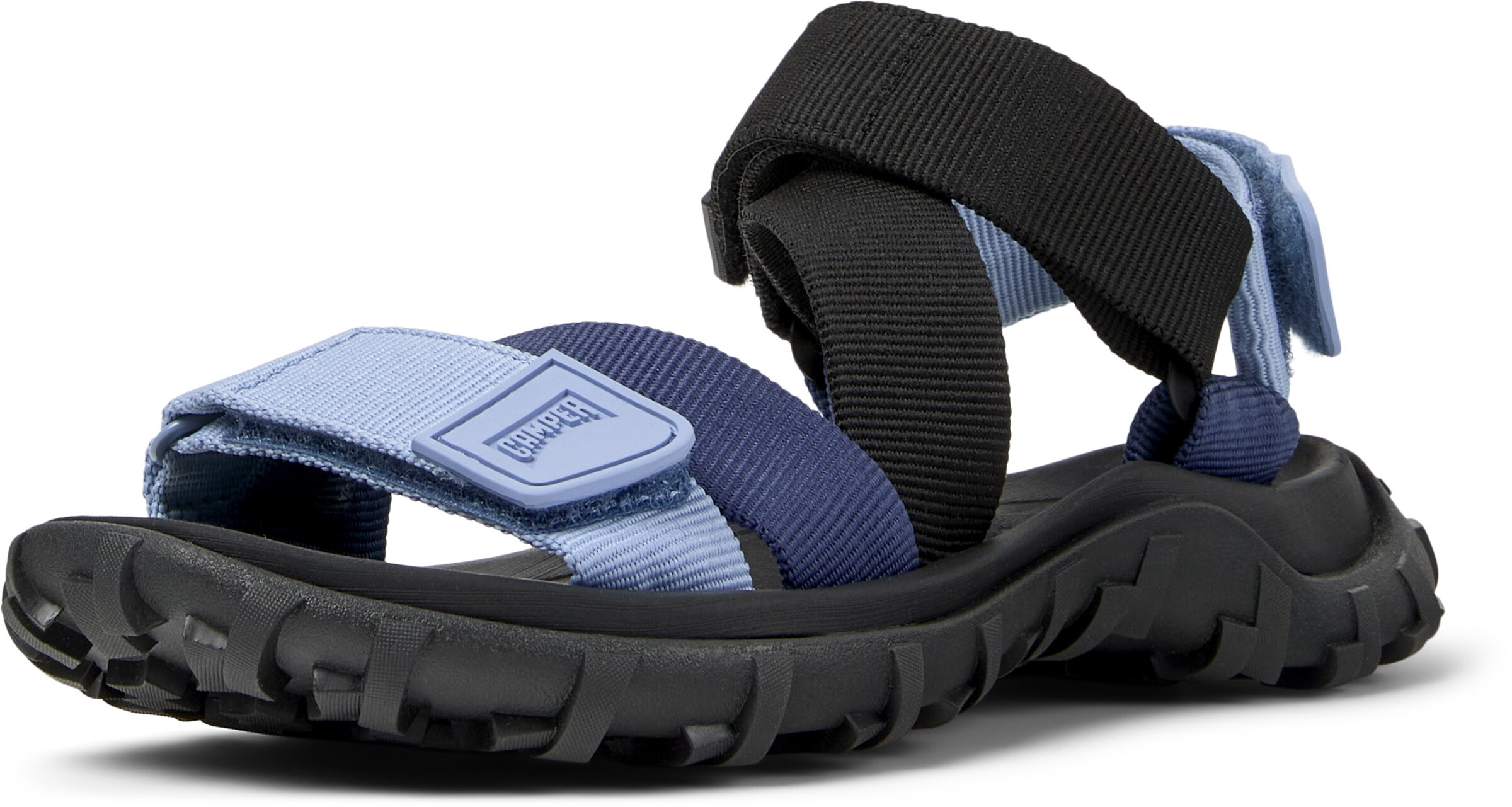 CAMPER Strap sandal 'Drift Trail' in Blue: front