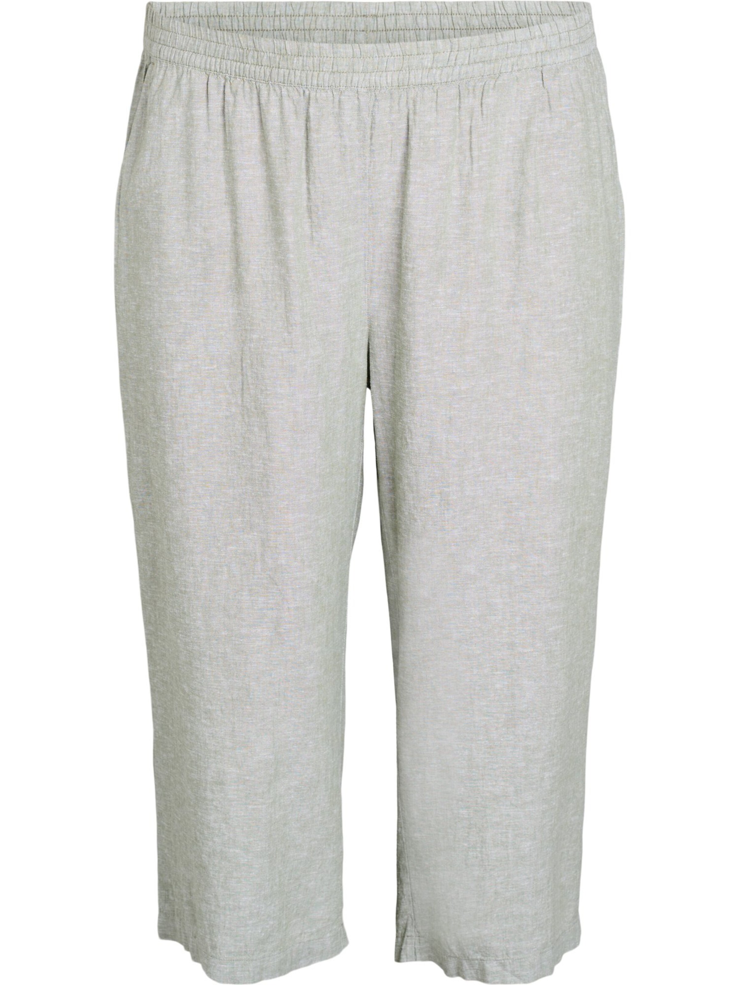 ZizziLoosefit Hlače 'Vlina' - zelena boja: prednji dio