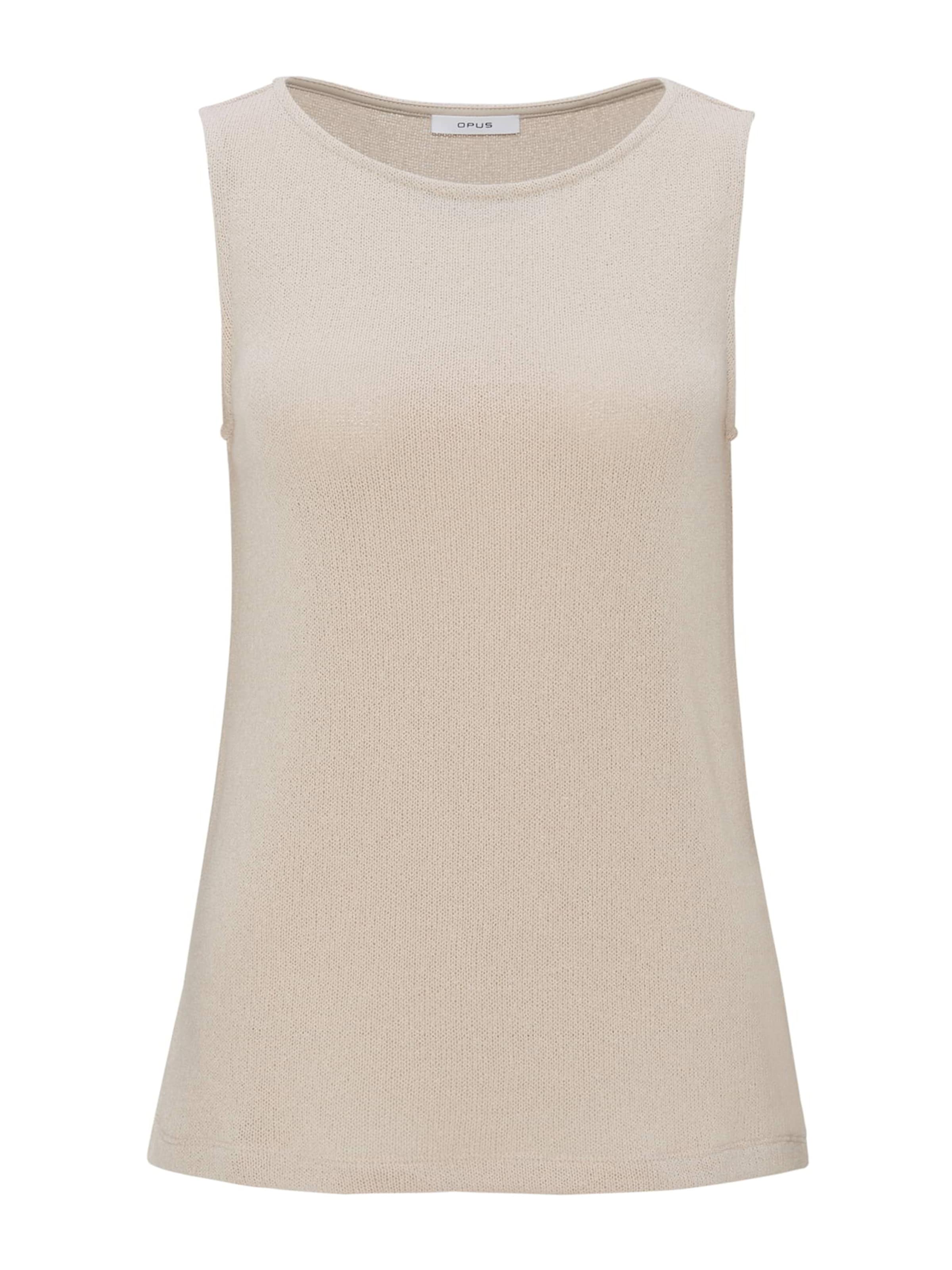 OPUS Stricktop 'Ilonki' in Beige: Vorderseite