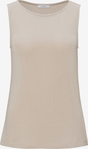 OPUS - Top de punto 'Ilonki' en beige: frente