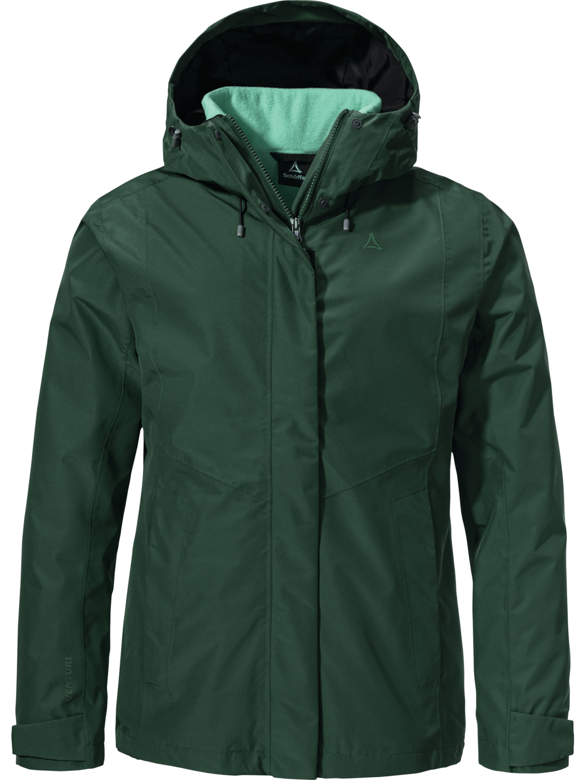 Schöffel Outdoorjas 'Okere' in Groen: voorkant