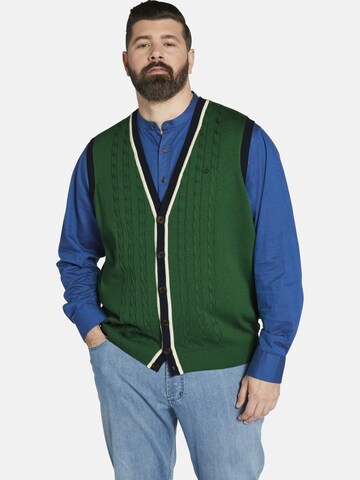 Charles Colby Bodywarmer ' Duke Thalen ' in Groen: voorkant