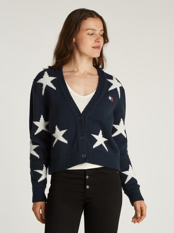 Cardigan Tommy Jeans en bleu : devant