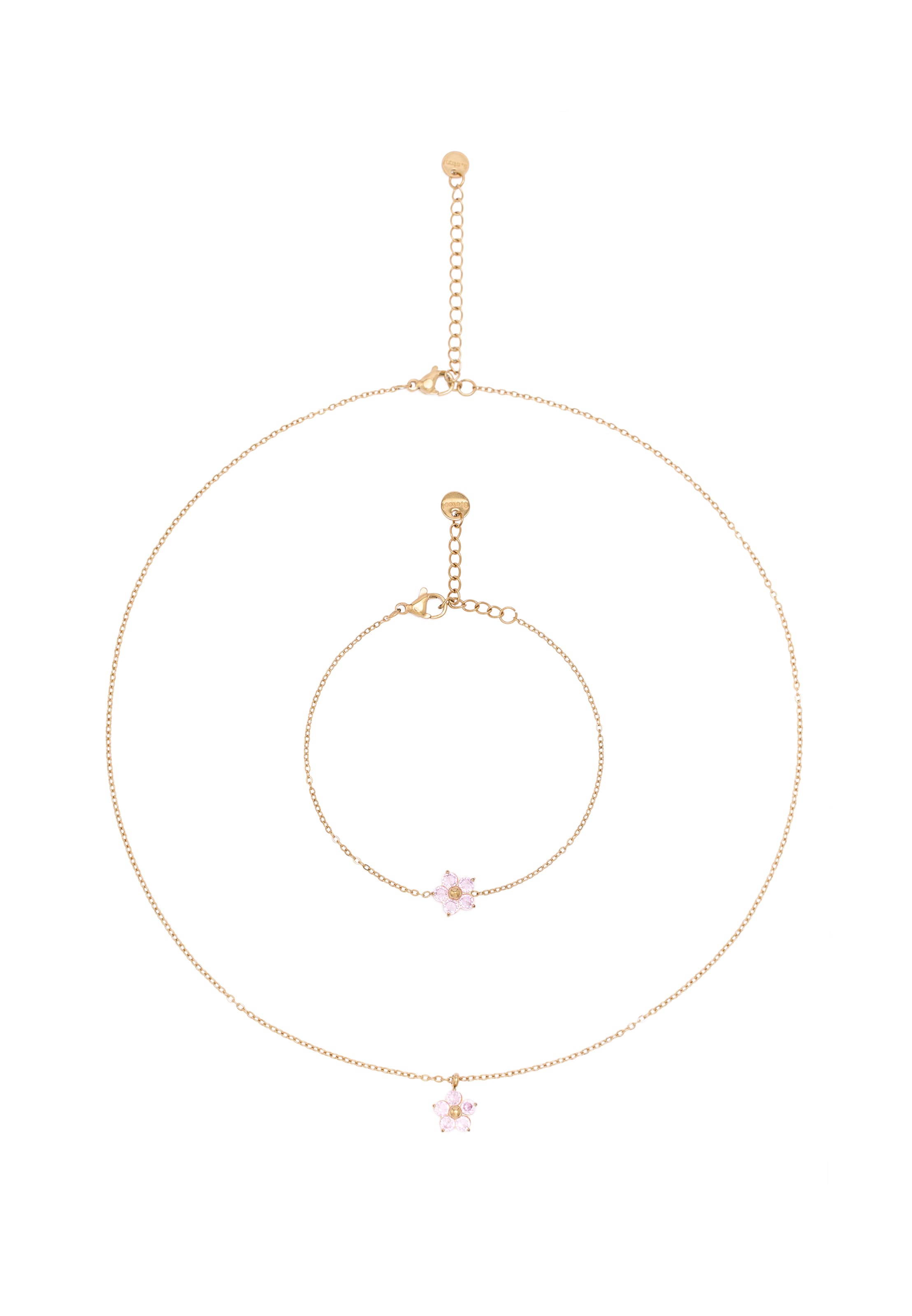 MYMO - Conjunto de joyería en oro: frente
