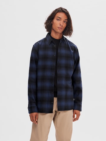 SELECTED HOMME Regular fit Overhemd 'Owen' in Blauw: voorkant