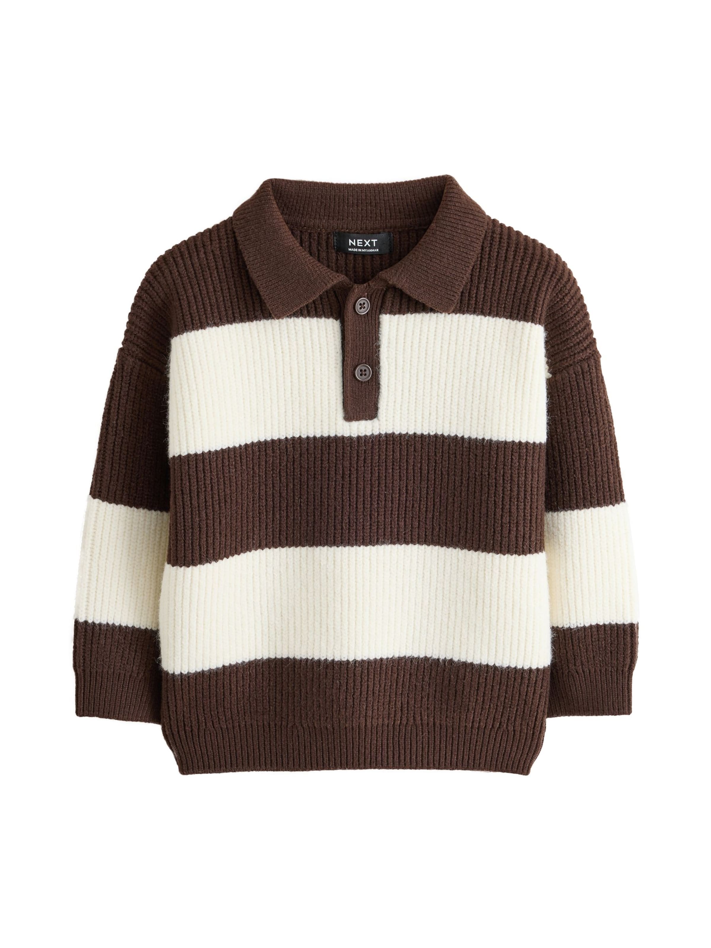 Pull-over Next en marron : devant
