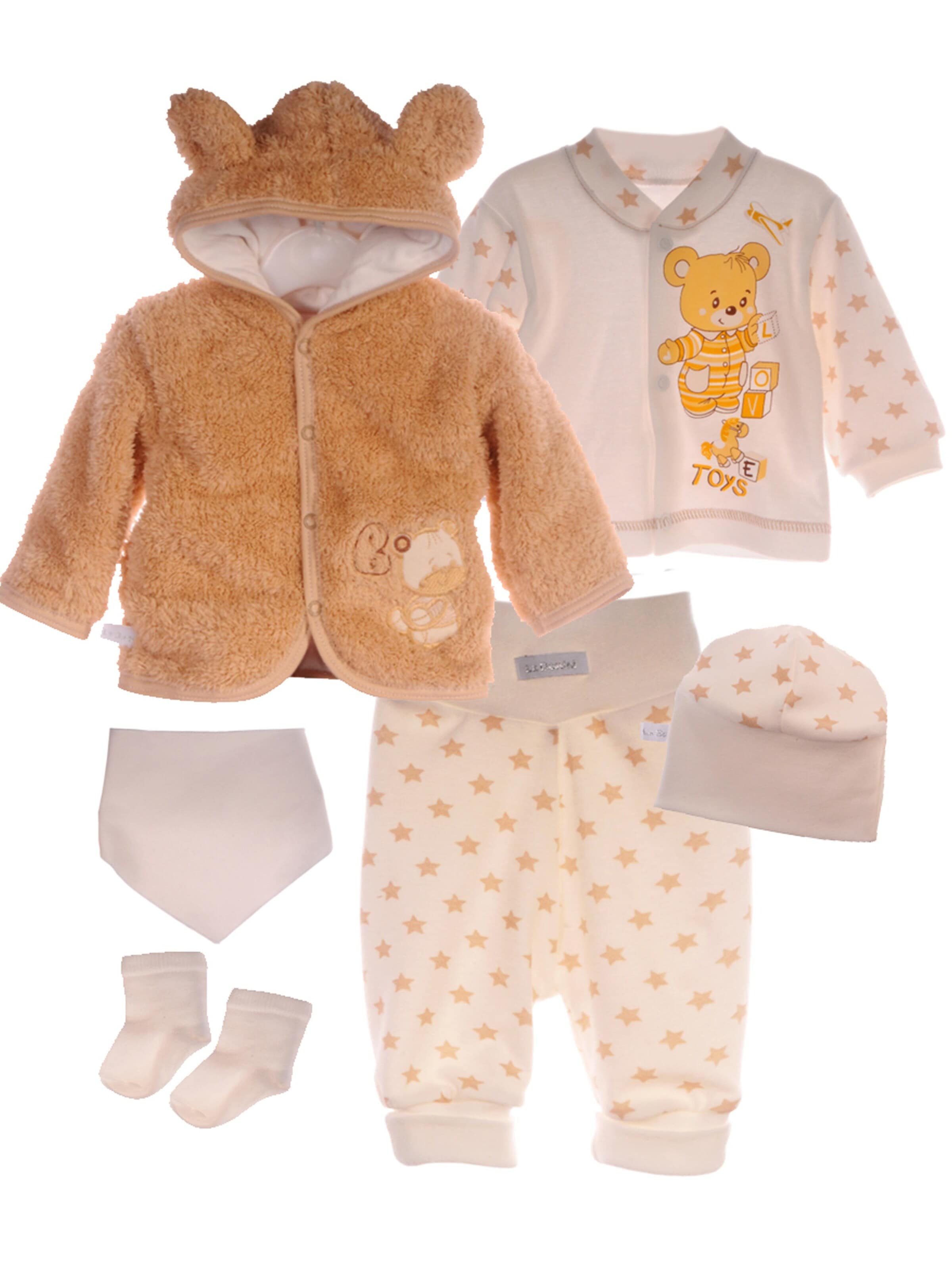 La Bortini Set in Beige: front