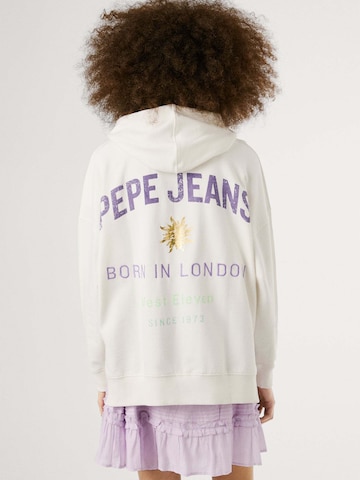 Pepe Jeans Sweatshirt 'Angy' in Wit: voorkant
