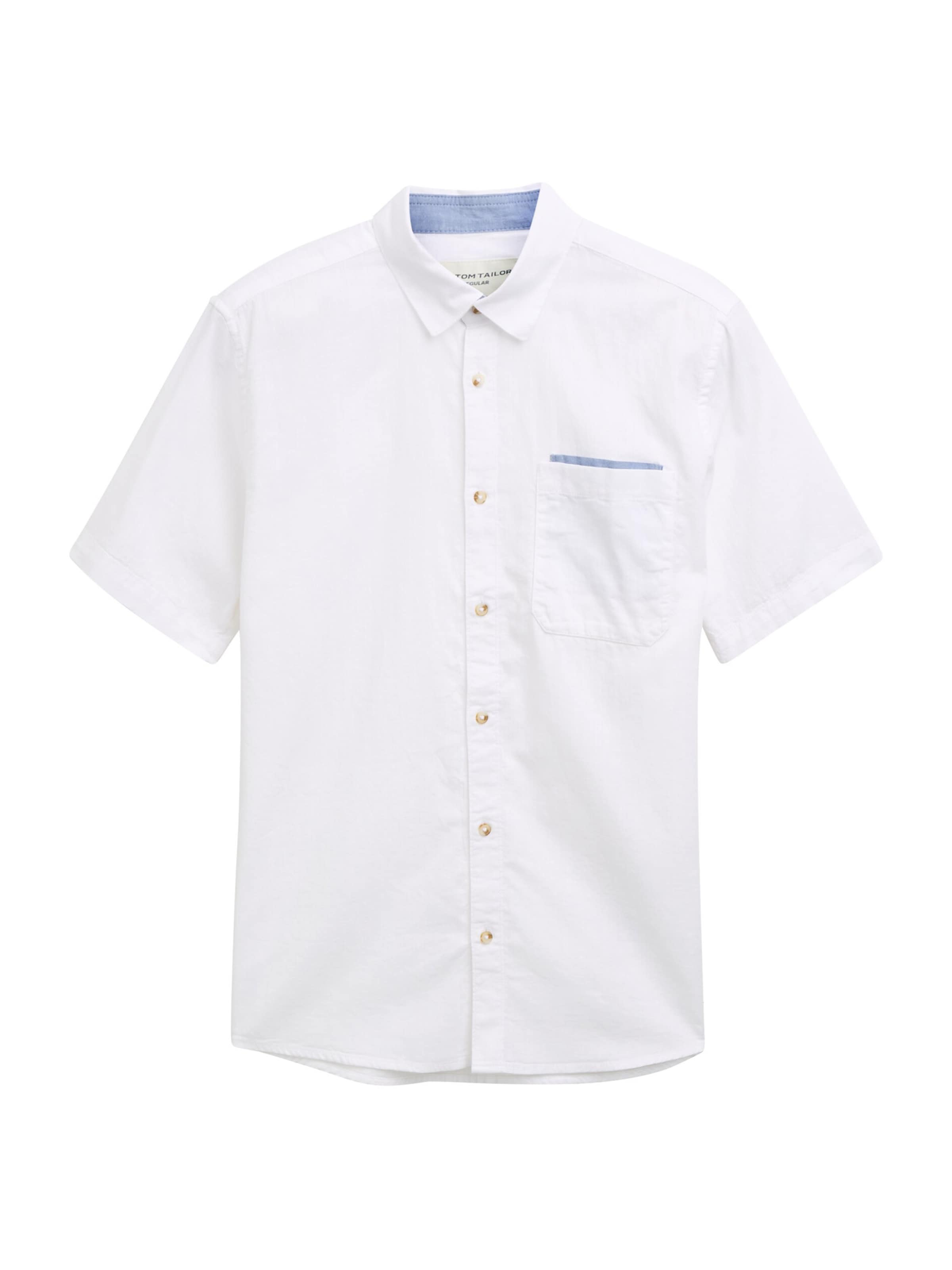 TOM TAILOR Рубашка в Белый: спереди