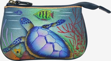 ANUSCHKA Wallet 'Ocean - Handbemaltes Leder' in Mixed colors: front