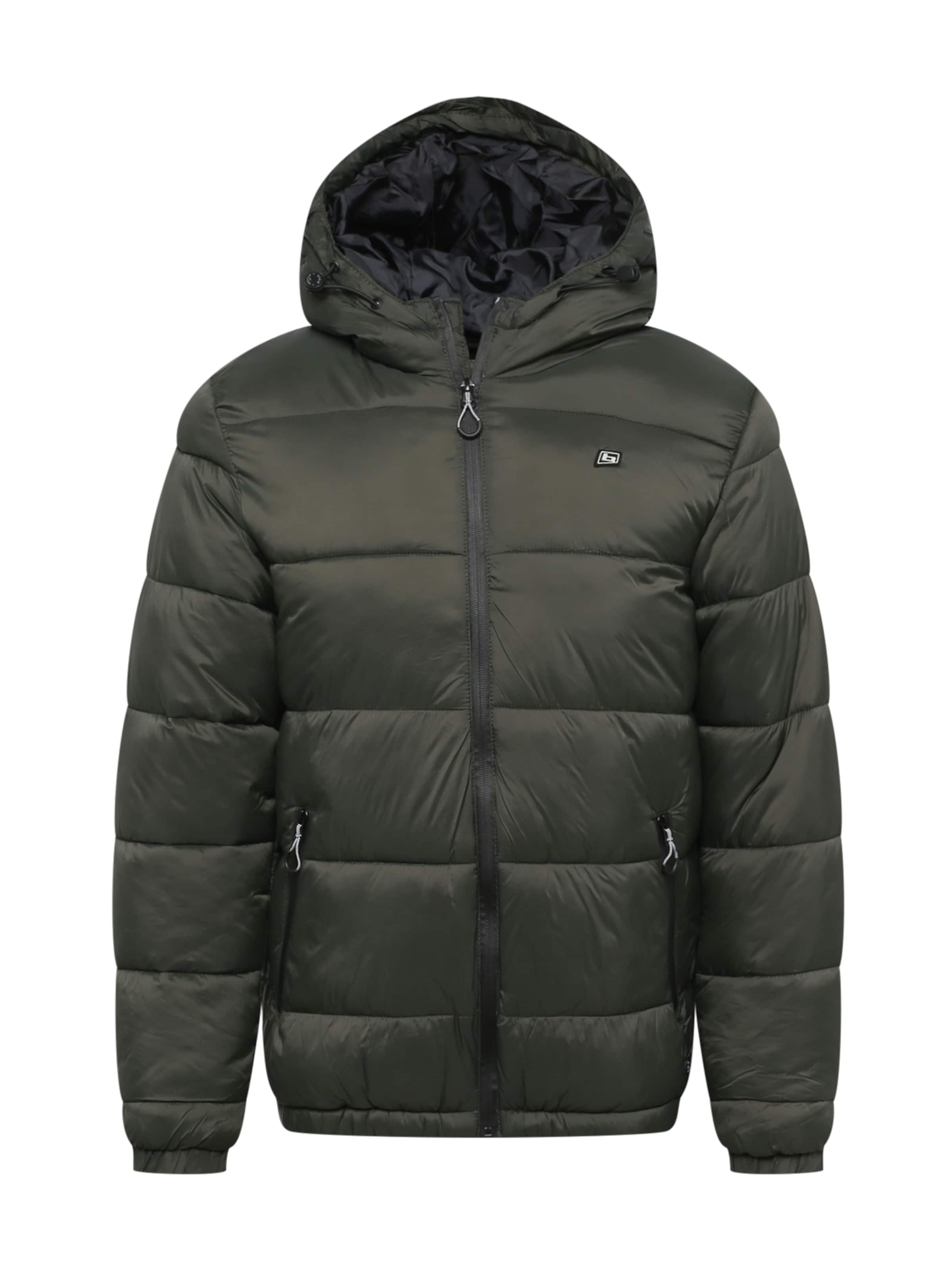 BLEND Winter Jacket in Green: front