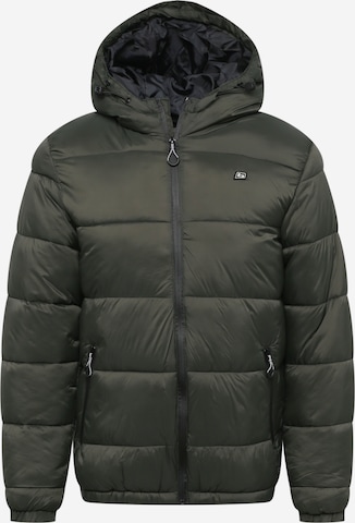 BLEND Winter Jacket in Green: front