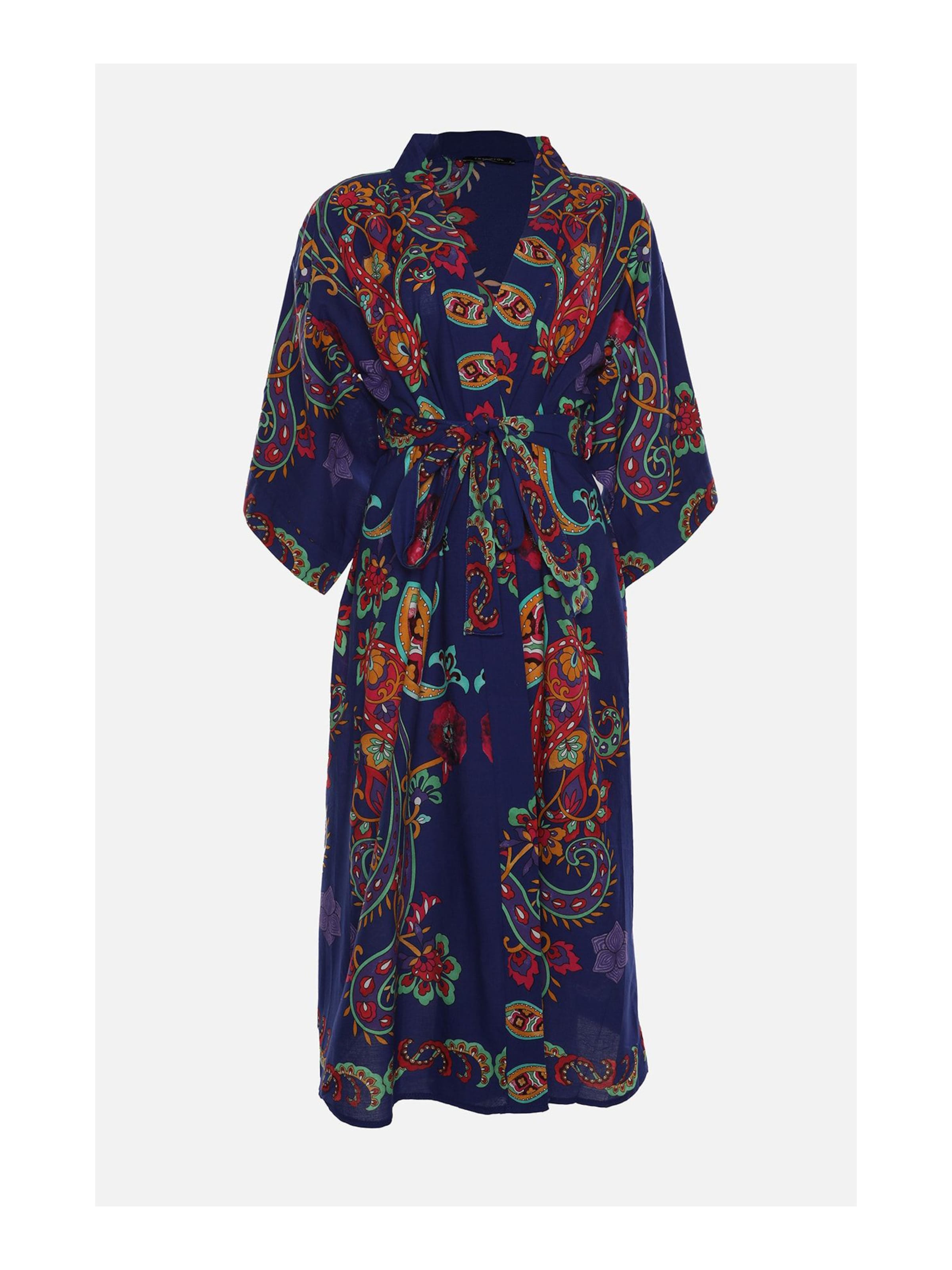 Kimono Trendyol en bleu : devant