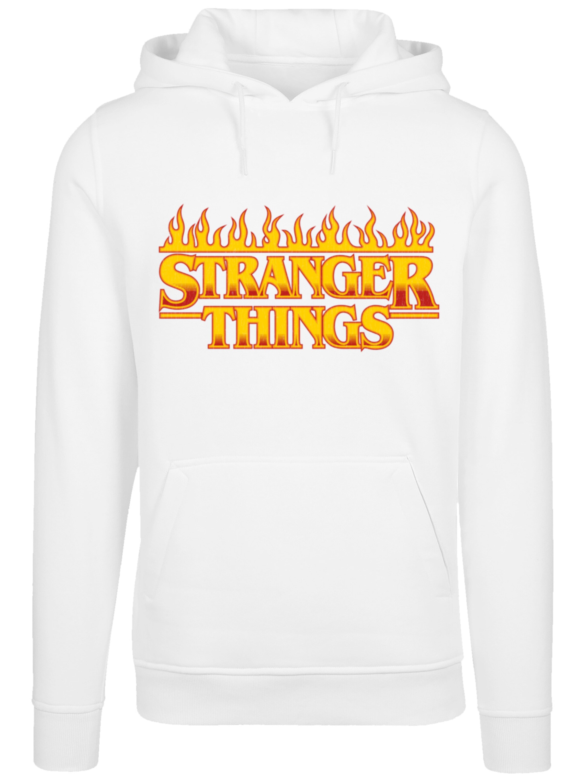 F4NT4STIC Sweatshirt 'Stranger Things Netflix TV Series' in Wit: voorkant