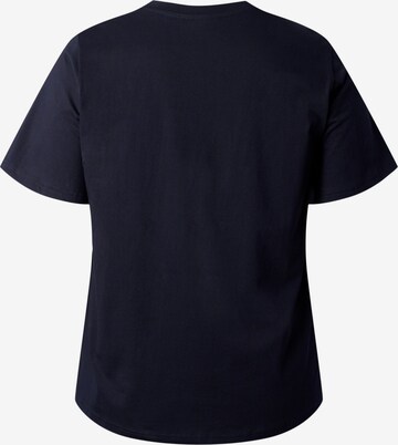 Zizzi T-Shirt 'Carick' in Schwarz