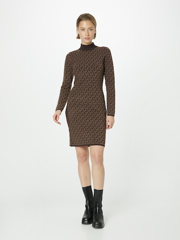 Robes en maille MICHAEL Michael Kors en marron : devant