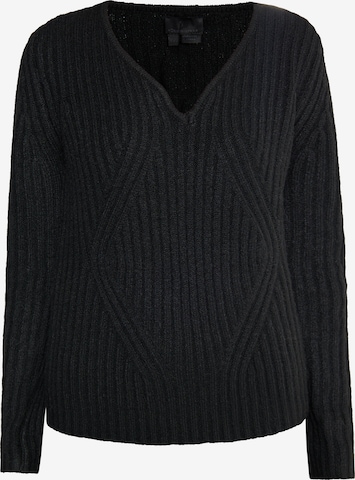 DreiMaster Klassik Sweater 'Ledkin' in Black: front