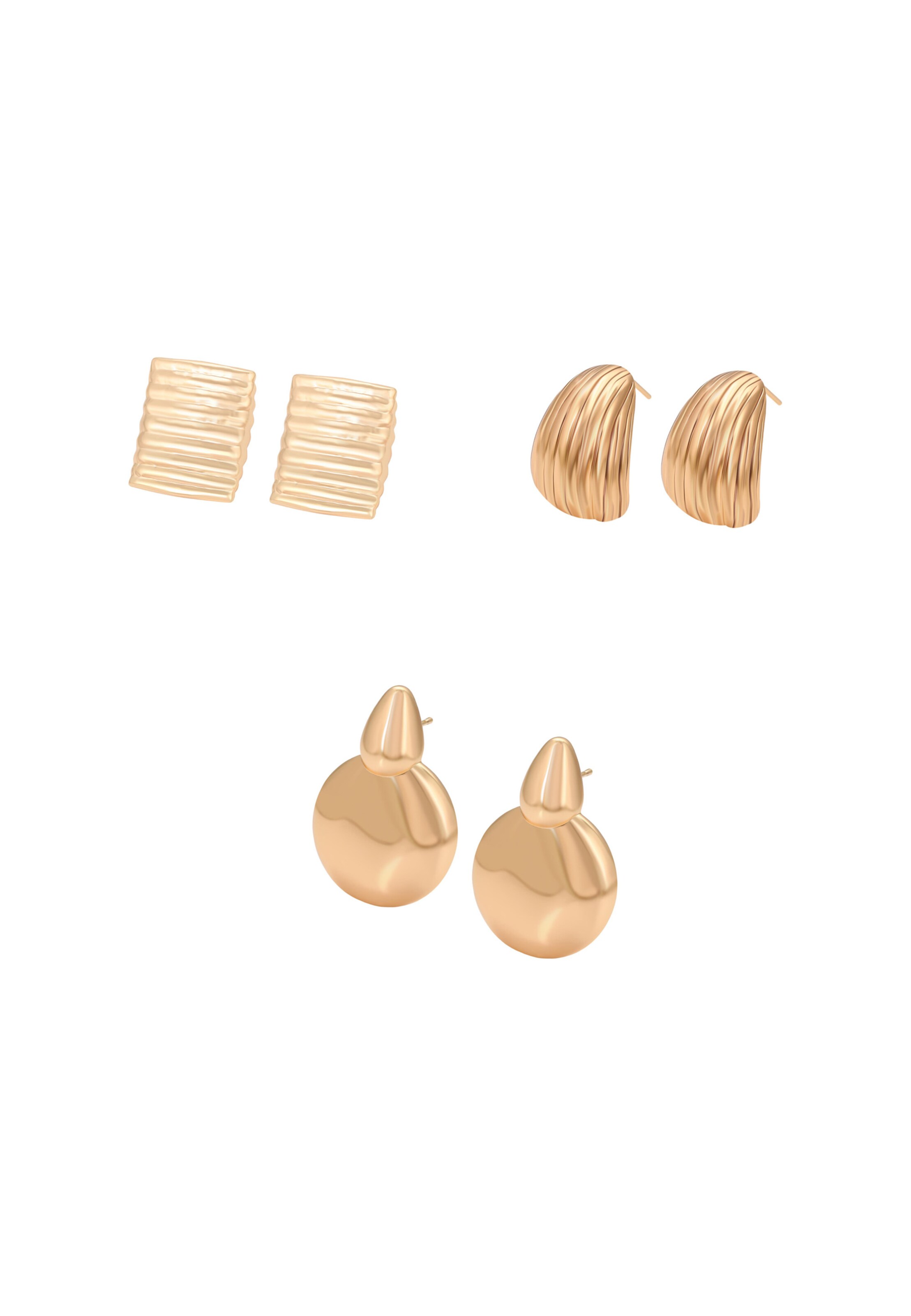 faina Earrings in Gold: front