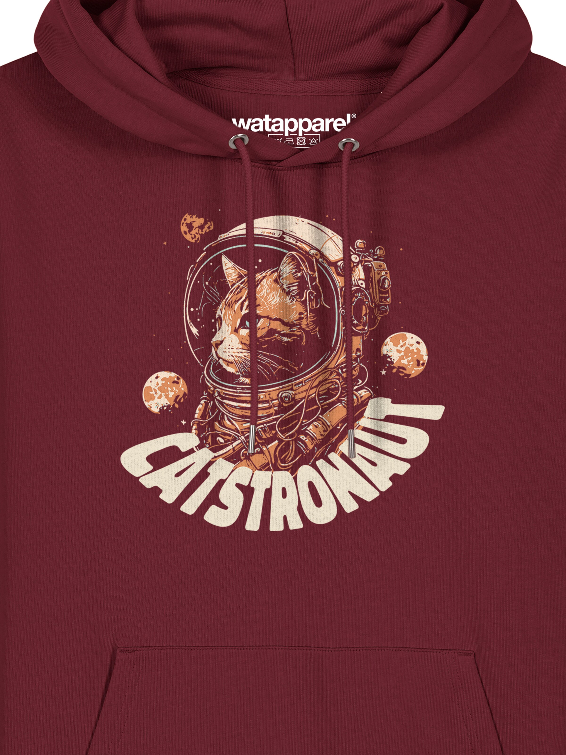Sweat-shirt ' Catstronaut ' Watapparel en rouge