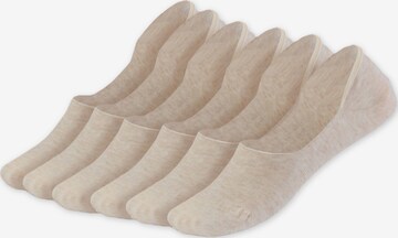 QOLONIA Socks 'Füßlinge' in Beige: front