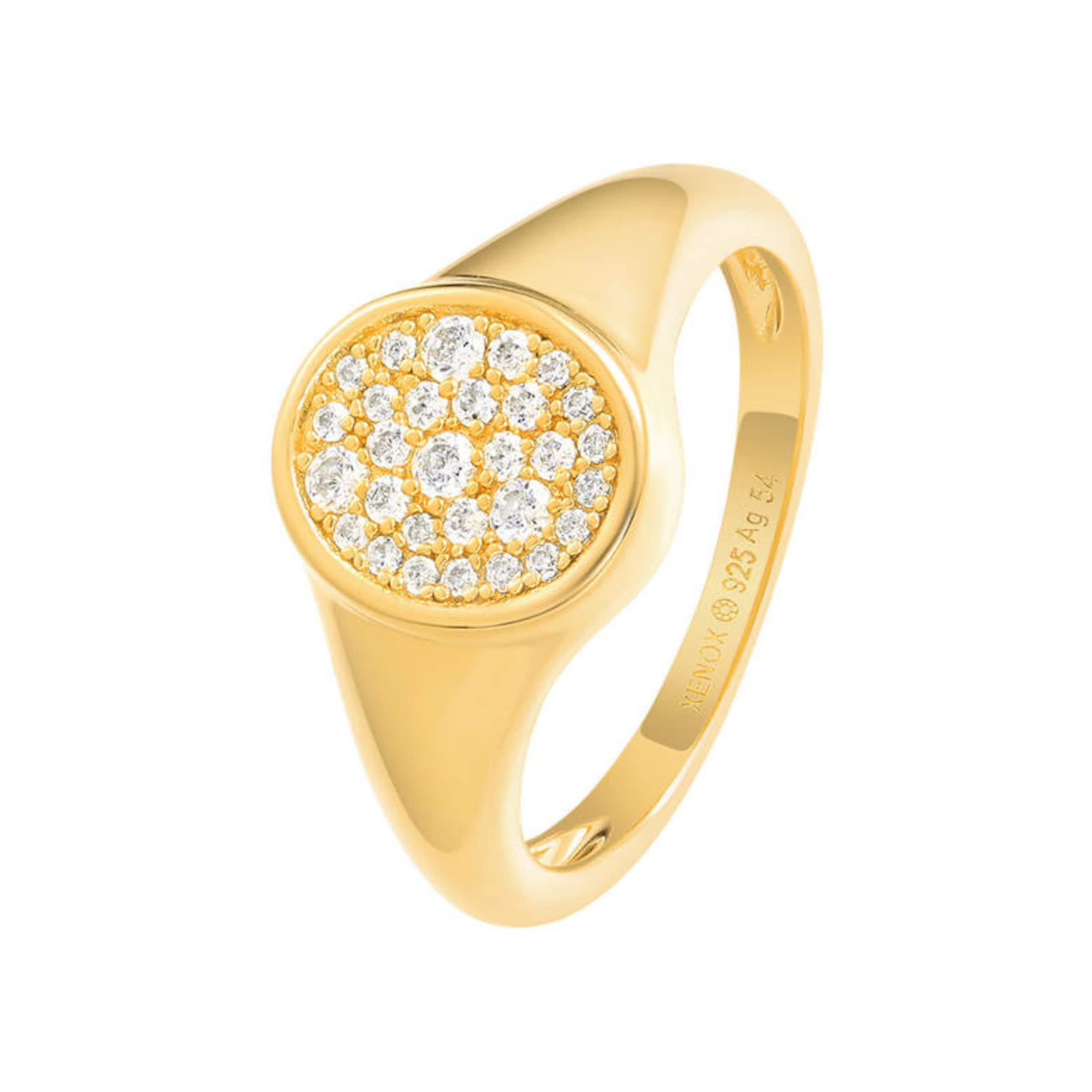 XENOX Ring in Gold: Vorderseite
