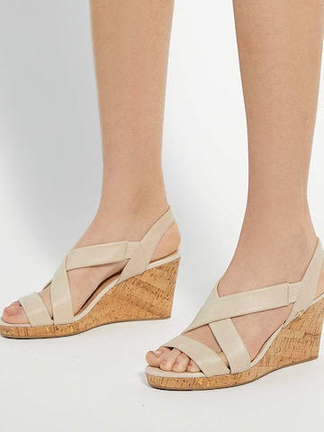 Dune LONDON Sandaal 'Kamies' in Beige