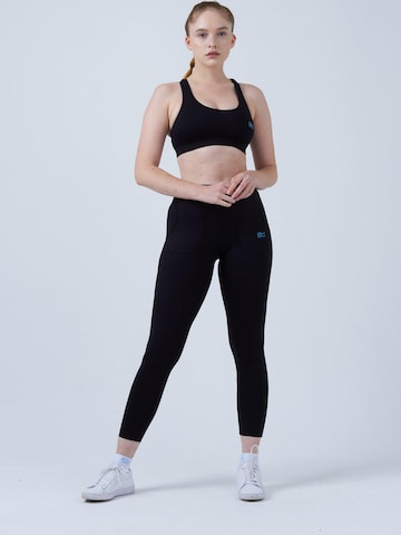 SPORTKIND - Pantalón deportivo 'Long Leggings with Pockets' en negro: frente