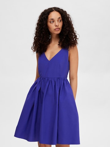 SELECTED FEMME Jurk 'FELIA' in Blauw: voorkant