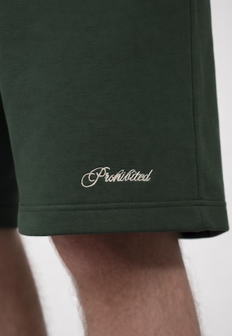 Loosefit Pantalon 'Lazy Riviera' Prohibited en vert