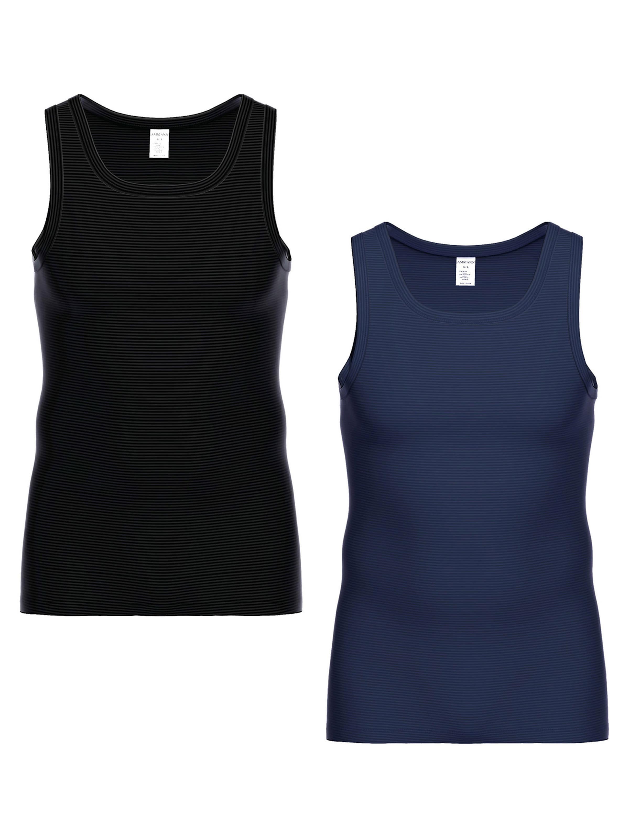 Maillot de corps ' Cotton & More Athletic ' Ammann en bleu : devant