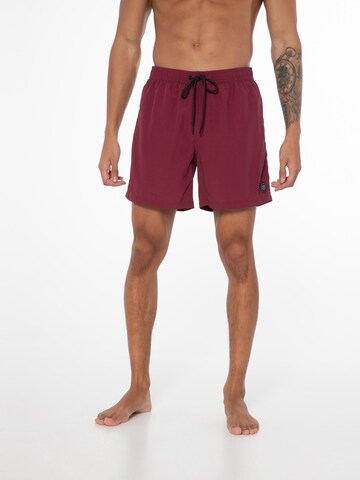 PROTEST Badeshorts 'FASTER' in Rot