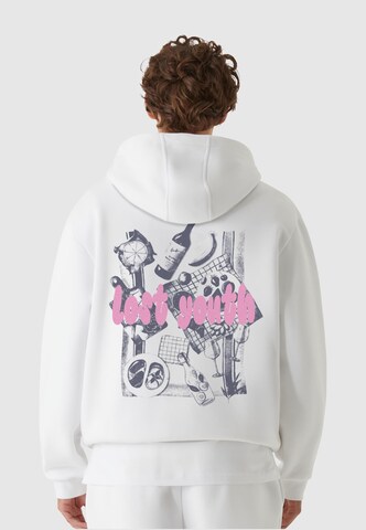 Sweat-shirt 'Foods & Friends' Lost Youth en blanc : devant