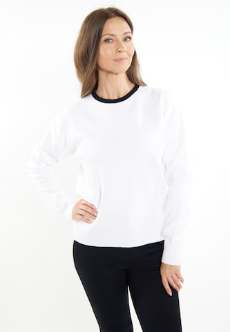usha BLACK LABEL Sweater 'Nowles' in White: front