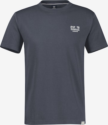 LERROS Baumwoll-T-Shirt mit bequemem Rundhalsausschnitt und Print in Grau: Vorderseite