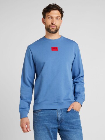 HUGO Sweatshirt 'Diragol212' in Blue: front