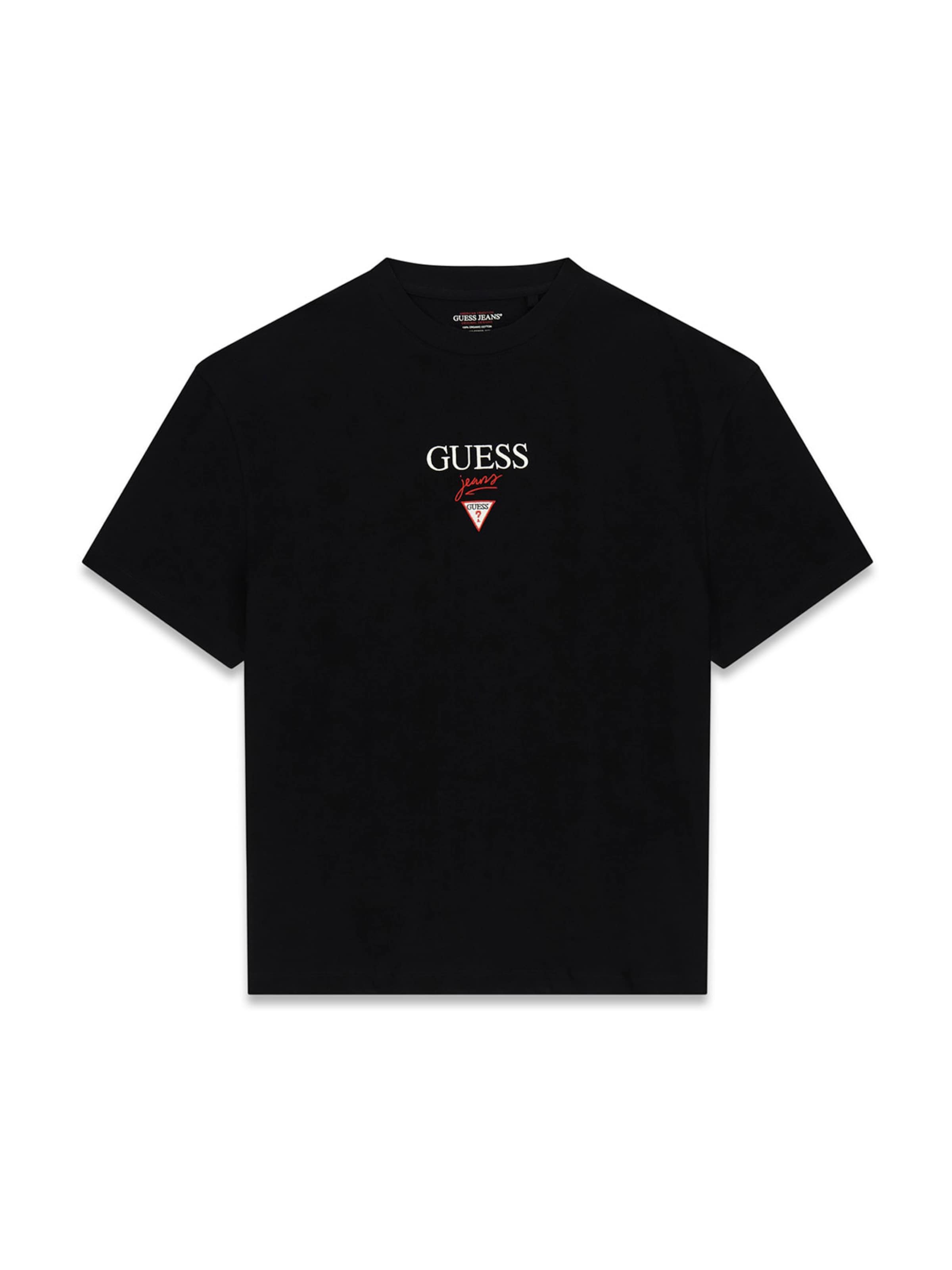 T-Shirt 'BAKER' GUESS JEANS en noir : devant