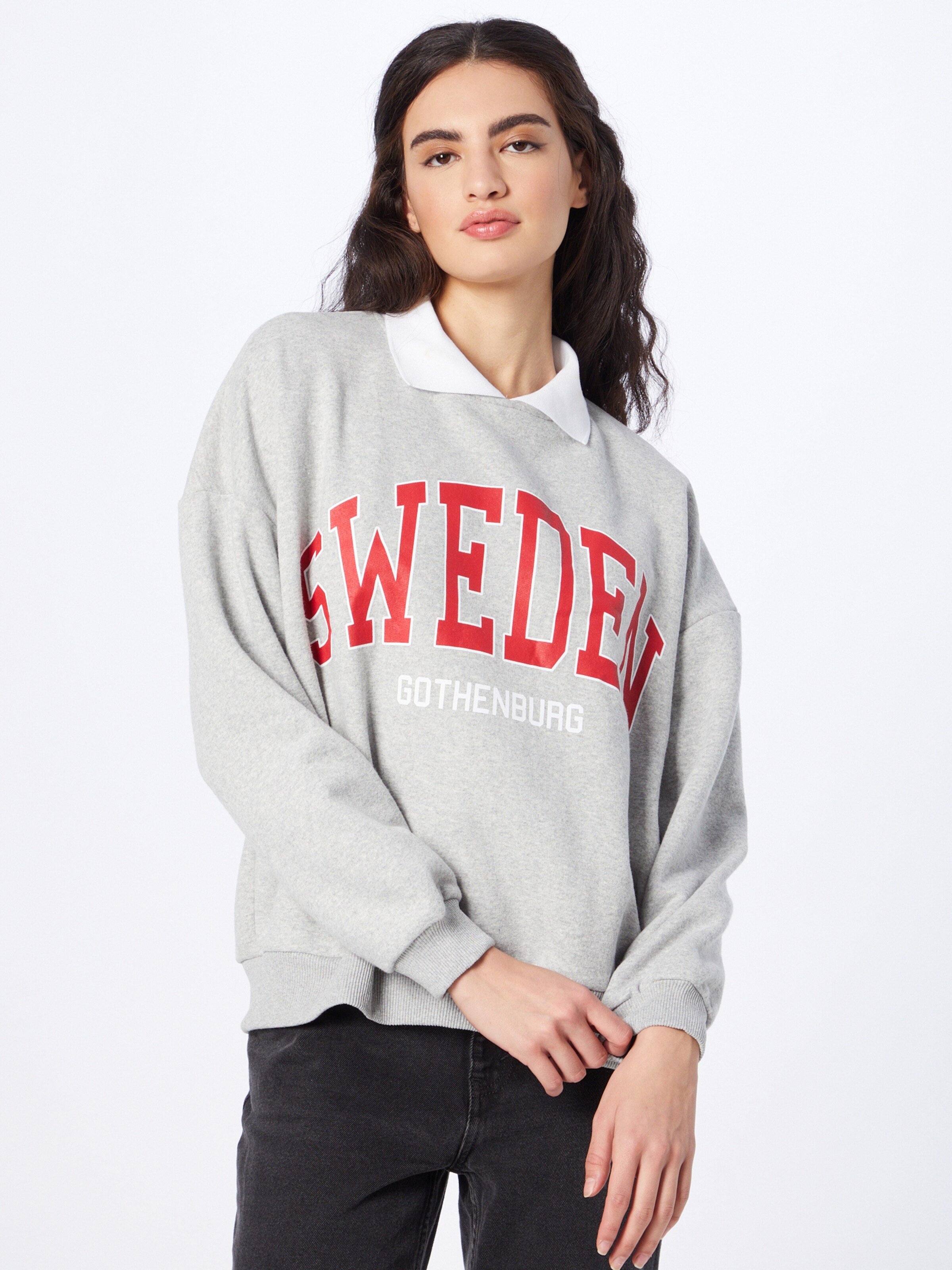 Frauen Sweat Koton Sweatshirt in Graumeliert - FL62960 Frauen Sweat Koton Sweatshirt in Graumeliert - FL62960