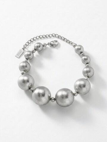 DNSK Copenhagen Armband 'SOLGERD' in Zilver: voorkant