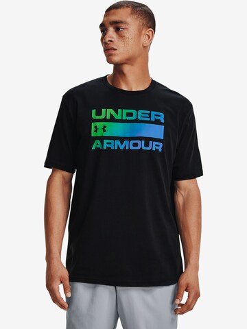 UNDER ARMOUR Functioneel shirt 'Team Issue' in Zwart: voorkant