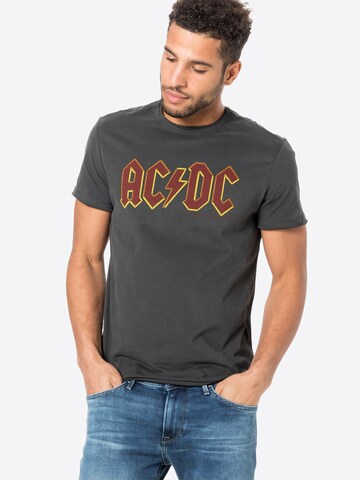 AMPLIFIEDRegular Fit Majica 'ACDC' - siva boja: prednji dio