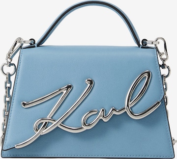 Karl Lagerfeld Handtasche 'Signature 2.0' in Blau: Vorderseite