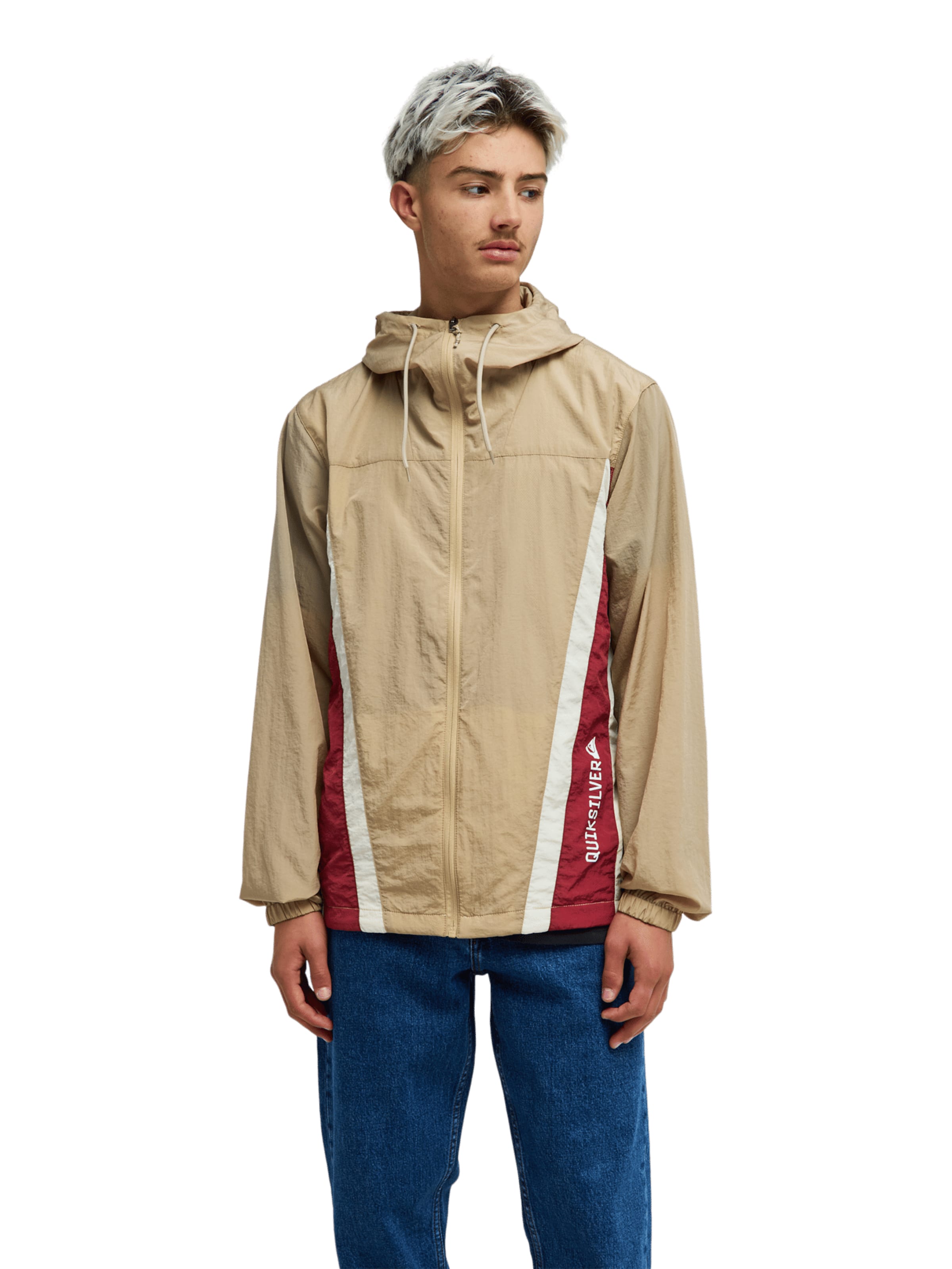 QUIKSILVER Between-Season Jacket 'Clicker' in Beige: front